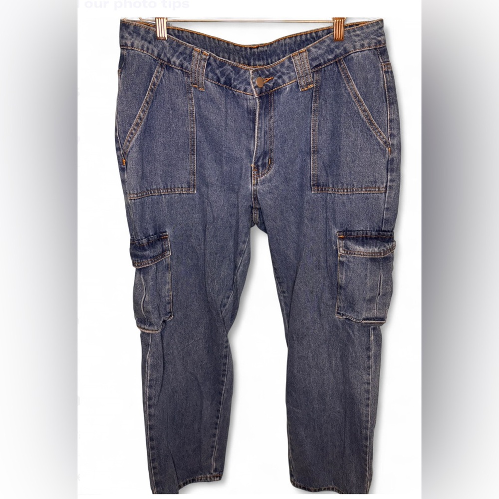 SHEIN Blue Boyfriend Jeans